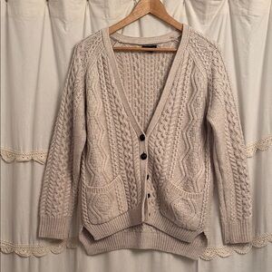Topshop Cream Cardigan Sweater